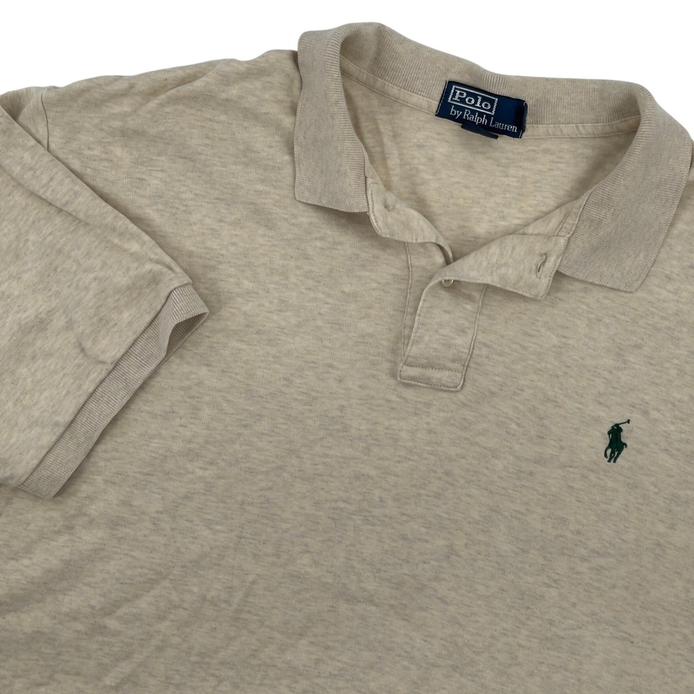 Polo by Ralph Lauren Mens XL Beige Short Sleeve Polo Shirt